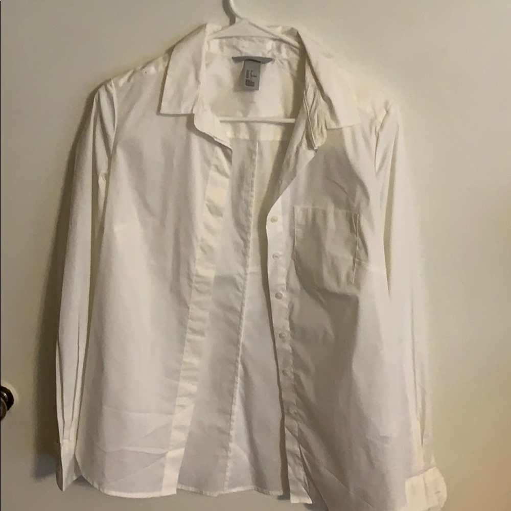 Never worn  white button down shirt